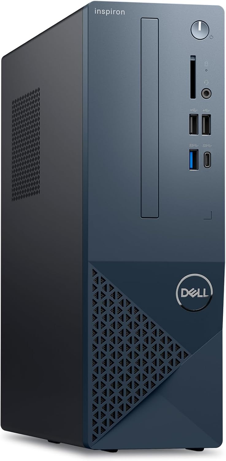 Dell Inspiron 3030 Small Desktop – Intel Core i5-14400 Processor, 16GB DDR5 RAM, 1TB SSD, Intel UHD 730 Graphics, Windows 11 Home, Onsite & Migrate Service – Mist Blue