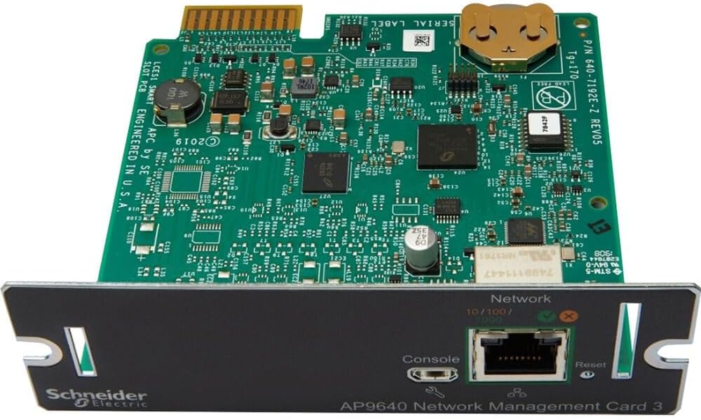 APC UPS Network Management Card 3, Newest Model 2020 (AP9640)