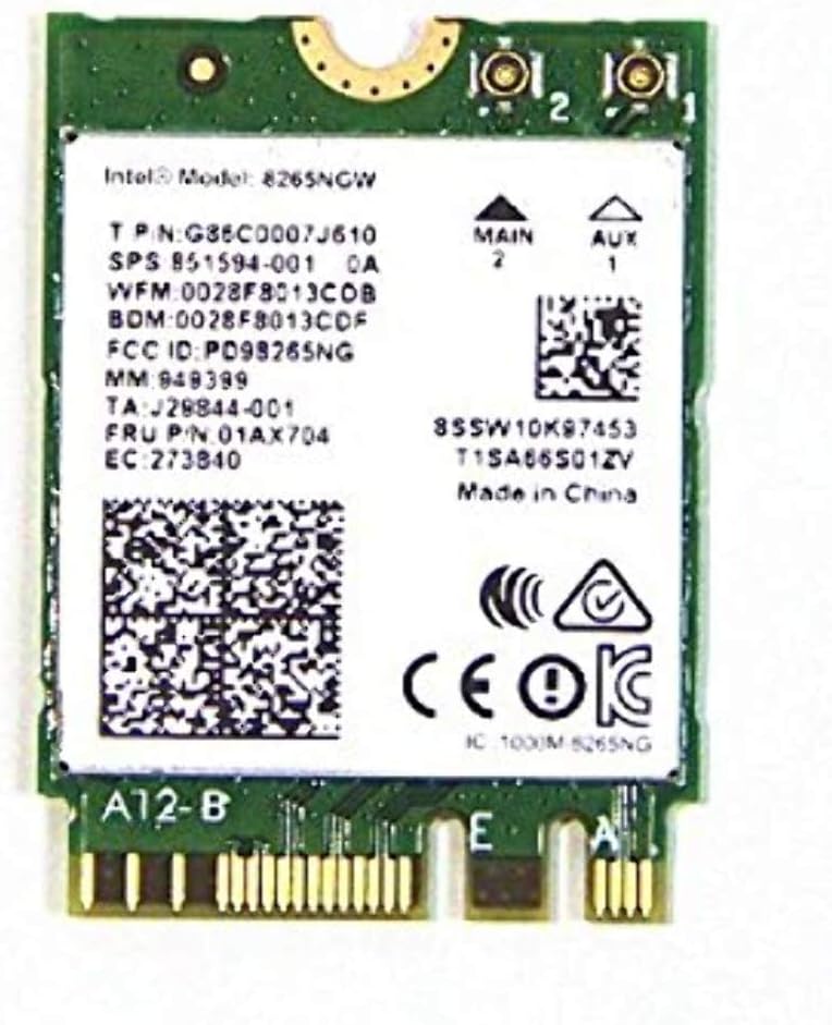 Intel Dual Band Wireless-Ac 8265 w/Bluetooth 8265.NGWMG