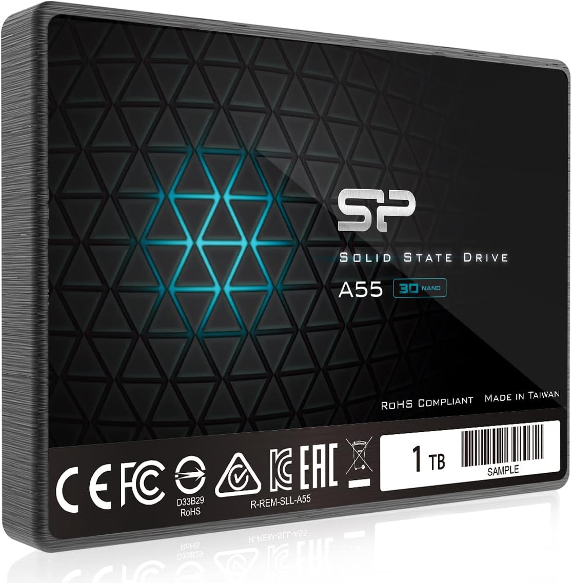 SP 1TB SSD 3D NAND A55 SLC Cache Performance Boost SATA III 2.5″ 7mm (0.28″) Internal Solid State Drive (SP001TBSS3A55S25)