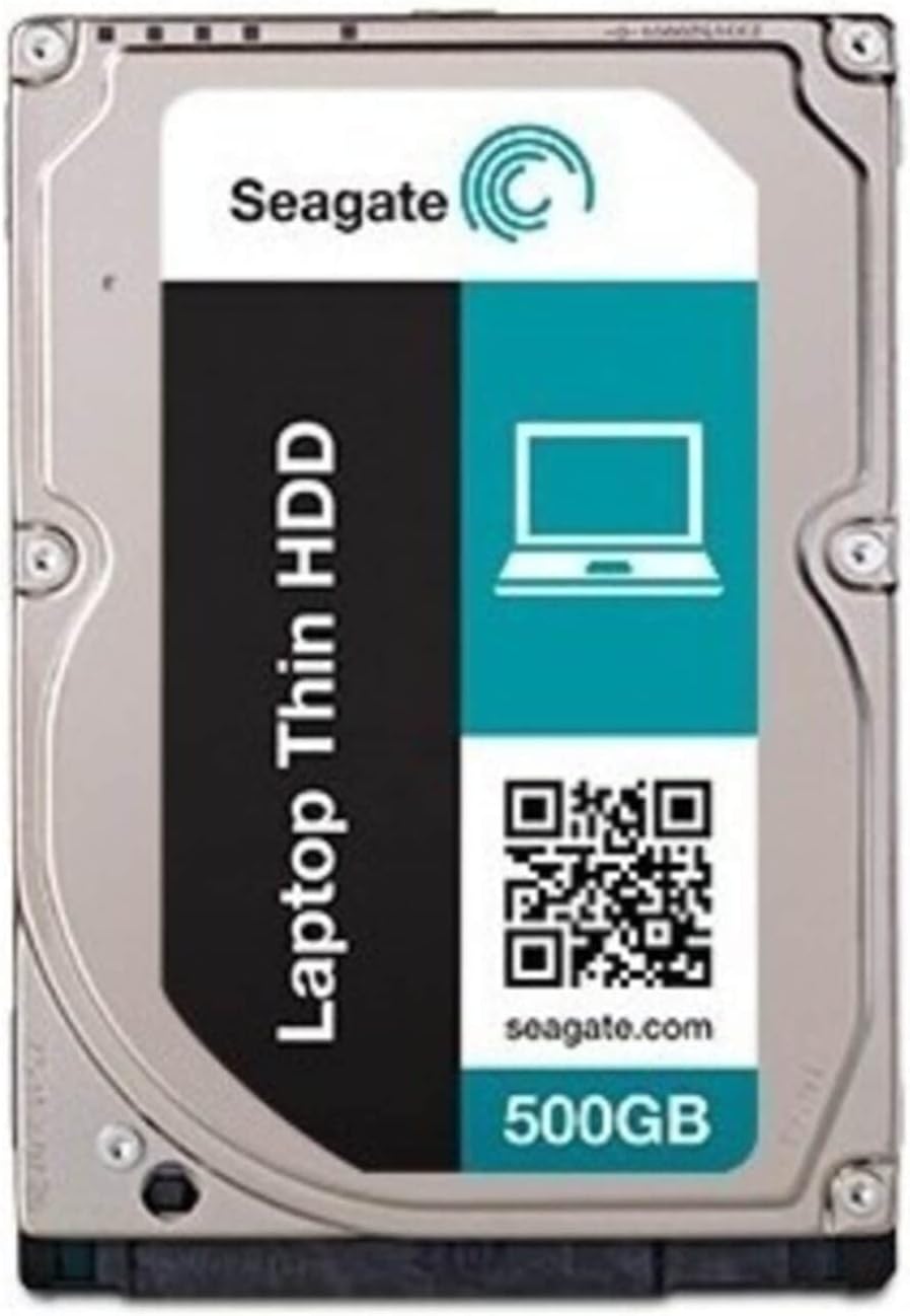 Seagate Laptop Thin 500 GB 7200RPM SATA 6 GB/s 32 MB Cache 2.5 Inch Hard Disk Drive (ST500LM021)