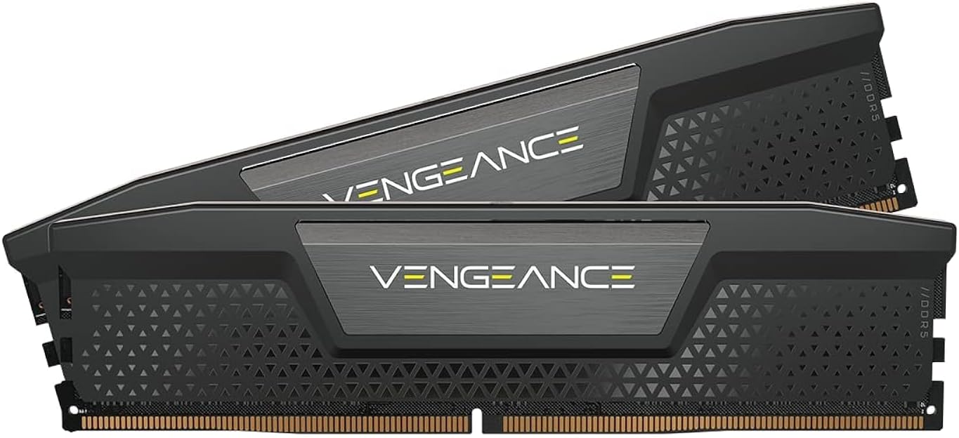 CORSAIR VENGEANCE DDR5 RAM 16GB (2x8GB) 5200MHz CL40-40-40-77 1.25V Intel XMP Desktop Computer Memory – Black (CMK16GX5M2B5200C40)