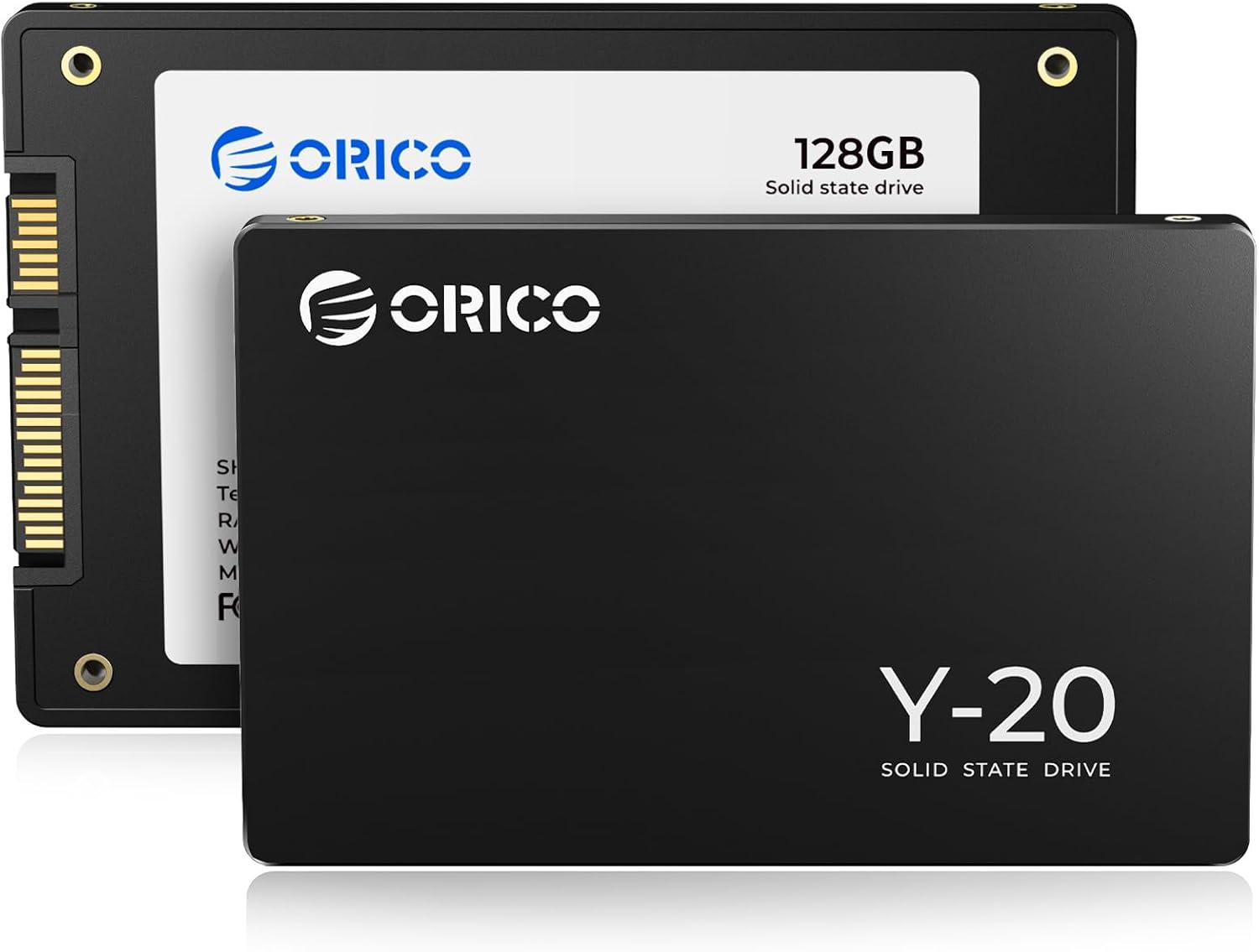 ORICO 128GB SATA SSD 2.5 Inch Internal Solid State Drive, Read Speed up to 500MB/s, SATA III 6Gbps for Desktop Laptop NAS DIY External Drive – Y20