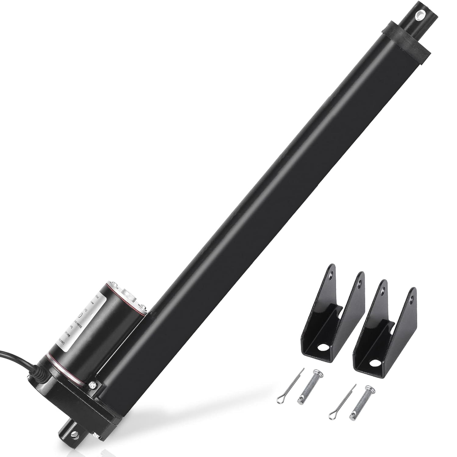 DC HOUSE 12 Inch 12″ High Speed 14mm/s Linear Actuator Motor 1000N DC12V with Mounting Brackets