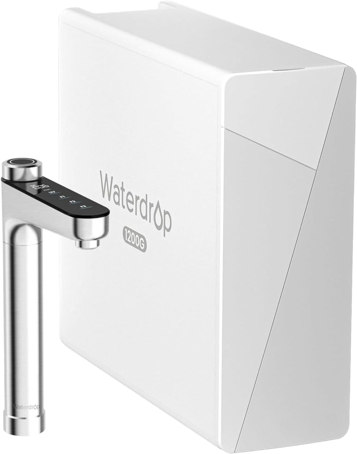 Waterdrop X12 Alkaline Mineral pH+ Reverse Osmosis System, NSF/ANSI 58&372 Certified, 1200 GPD Fast Flow RO Water Filter, 11-Stage Filtration Tankless RO System, 3:1 Pure to Drain, UnderSink, BPA Free