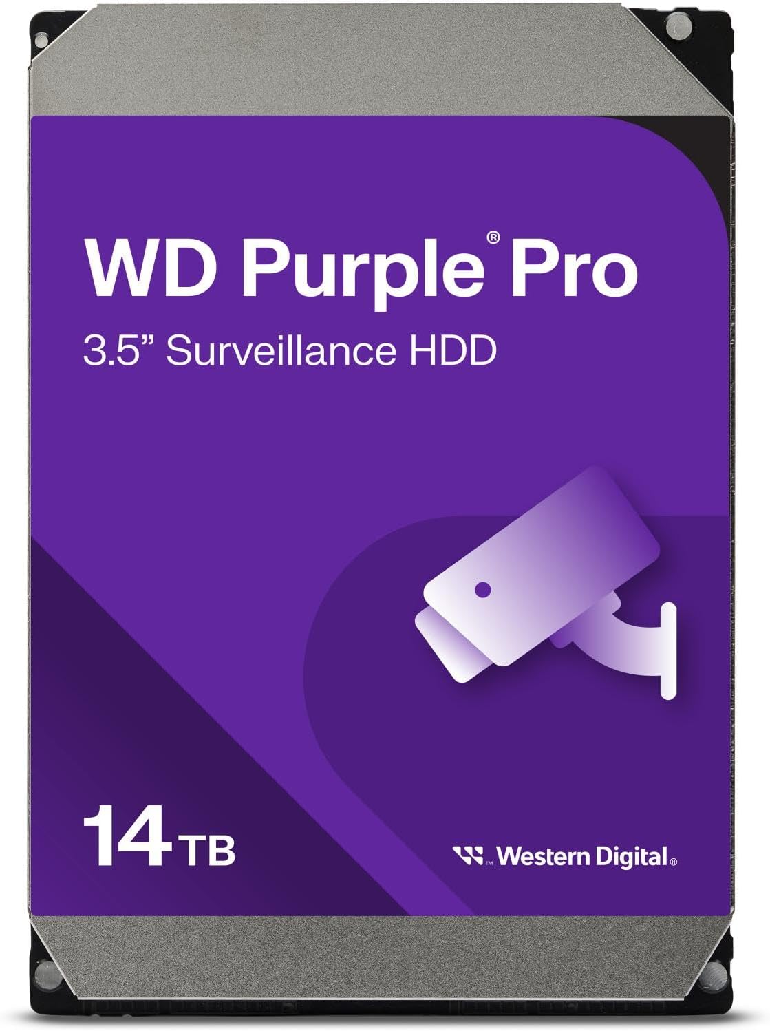 Western Digital 14TB WD Purple Pro Surveillance Internal Hard Drive HDD – SATA 6 Gb/s, 512 MB Cache, 3.5″ – WD142PURP