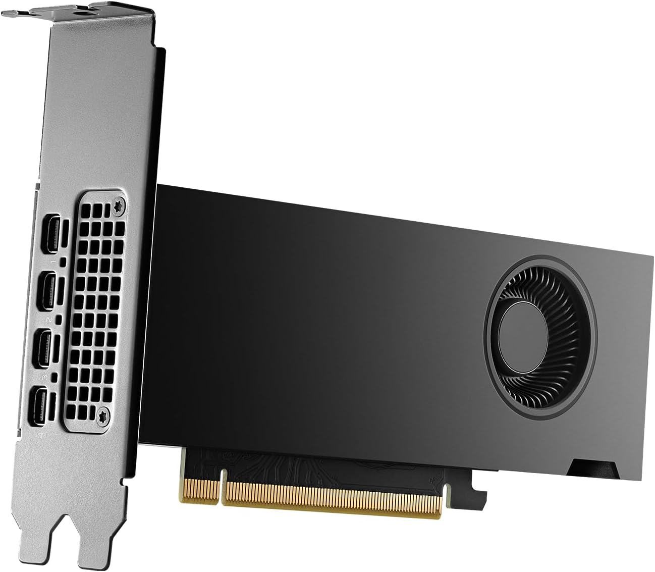 PNY NVIDIA RTX 2000 Ada Generation 16GB GDDR6 PCI Express 4.0 Dual Slot, Low Profile 4X MiniDisplayPort, 8K Support, Ultra Quiet Active Fan