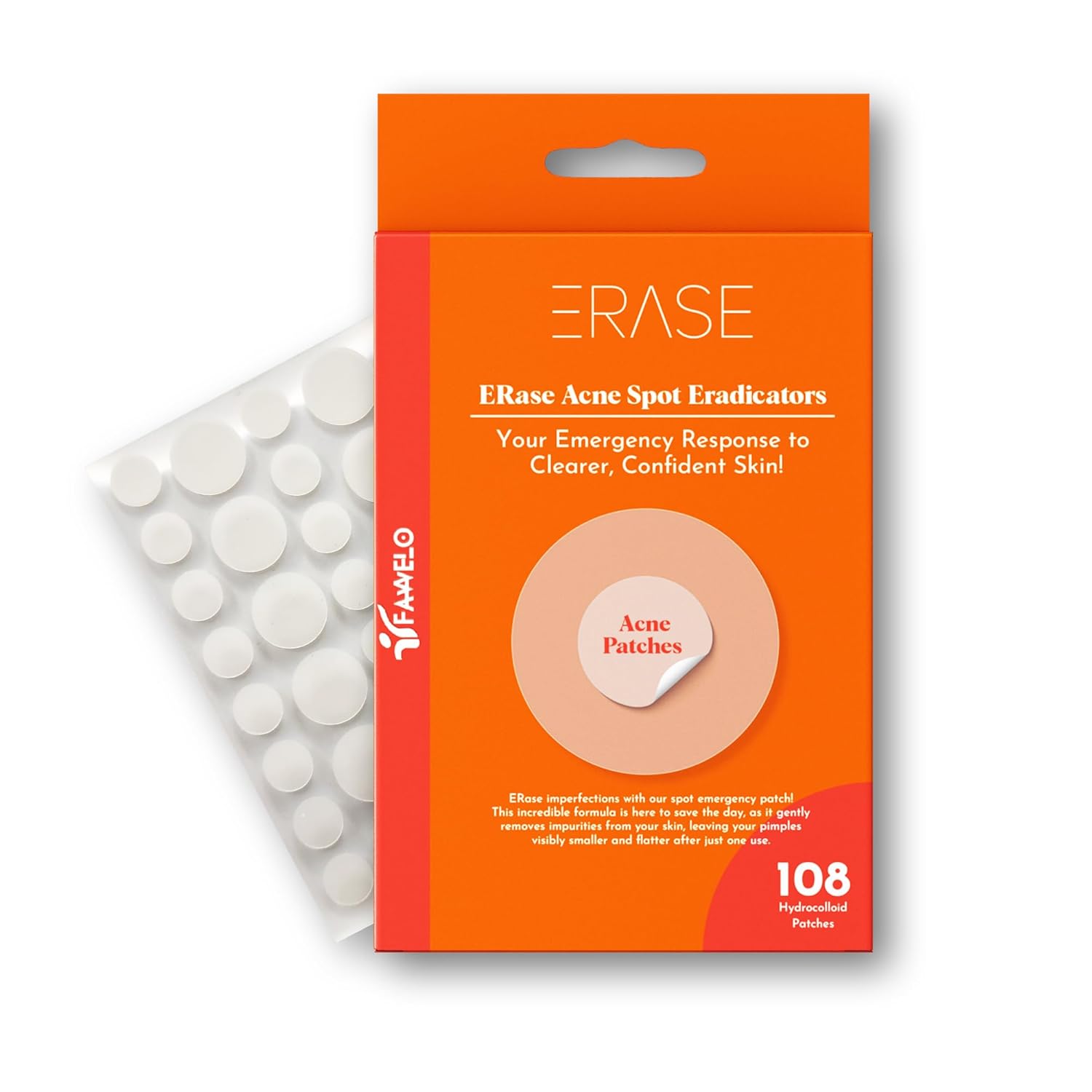 ERASE Acne Patches – Proactive Acne Treatment Hydrocolloid Patch | Acne Patch | Pimple Patches Acne Treatment For Face | Make your pimple patch | Parches Para Acne