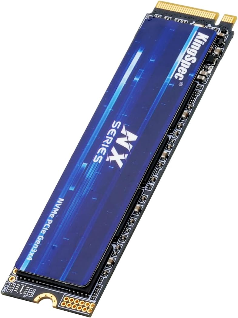 KingSpec NX Series 1TB Gen3x4 NVMe M.2 SSD, Up to 3500MB/s, 3D NAND Flash M2 2280 Internal Solid State Drive, for Desktop and Laptop