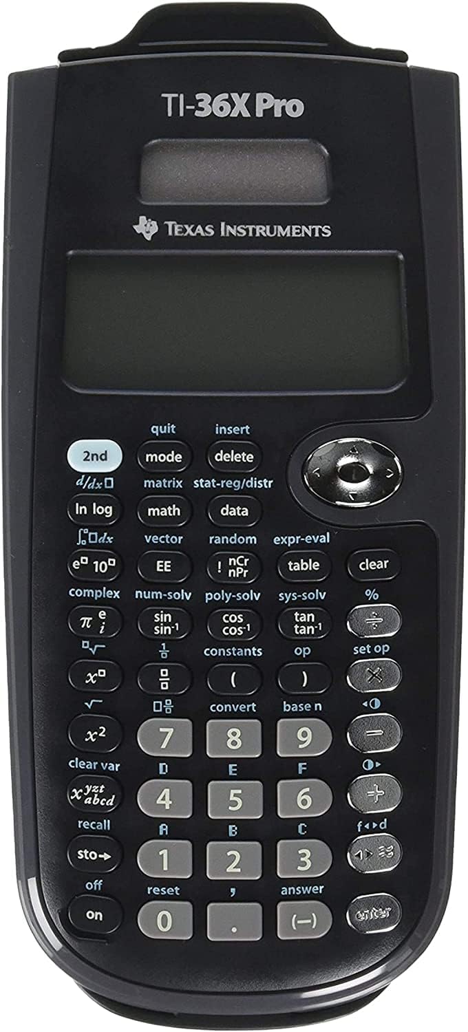 Texas Instruments TI-36X Pro Engineering/Scientific Calculator | 9.7 Inch | Black.