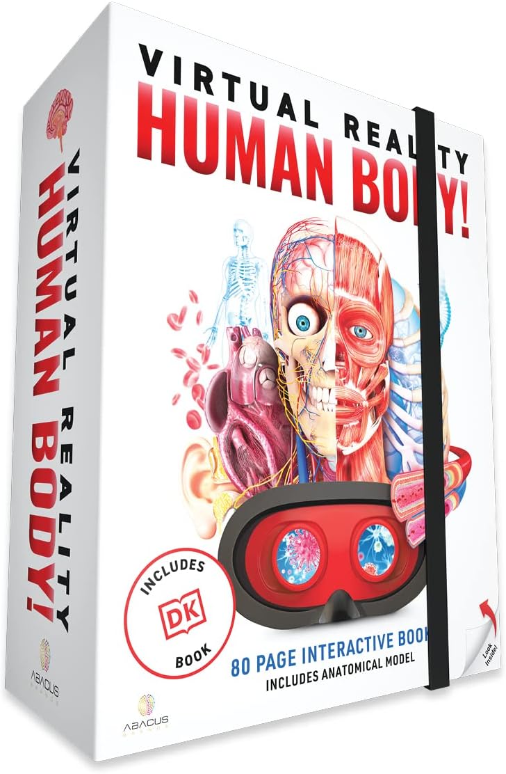 Virtual Reality Human Body Gift Box- Illustrated Interactive VR Book and STEM Learning Activity Set – for Ages 8 and Up