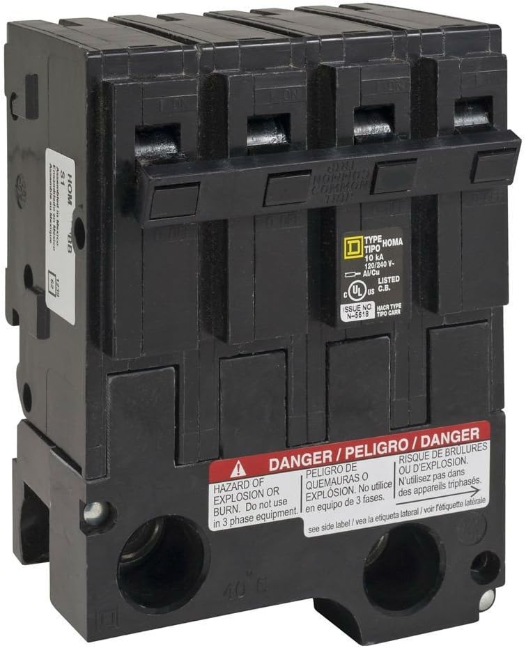 SCHNEIDER ELECTRIC 120/240-Volt 200-Amp HOM2200BB Miniature Circuit Breaker 120/240V 200A