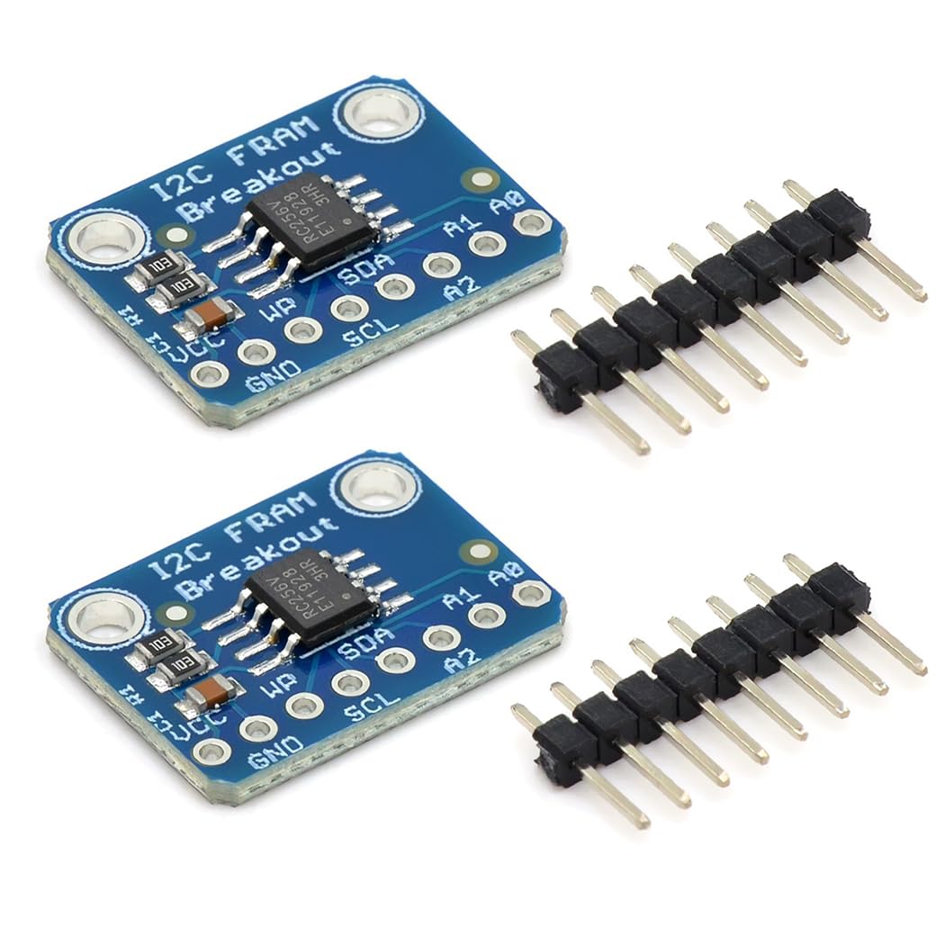 HiLetgo 2pcs MB85RC256V Memory IC 32KB Development Tools FRAM Breakout Board I2C Non-Volatile FRAM Breakout Board for IoT Sensor Devices