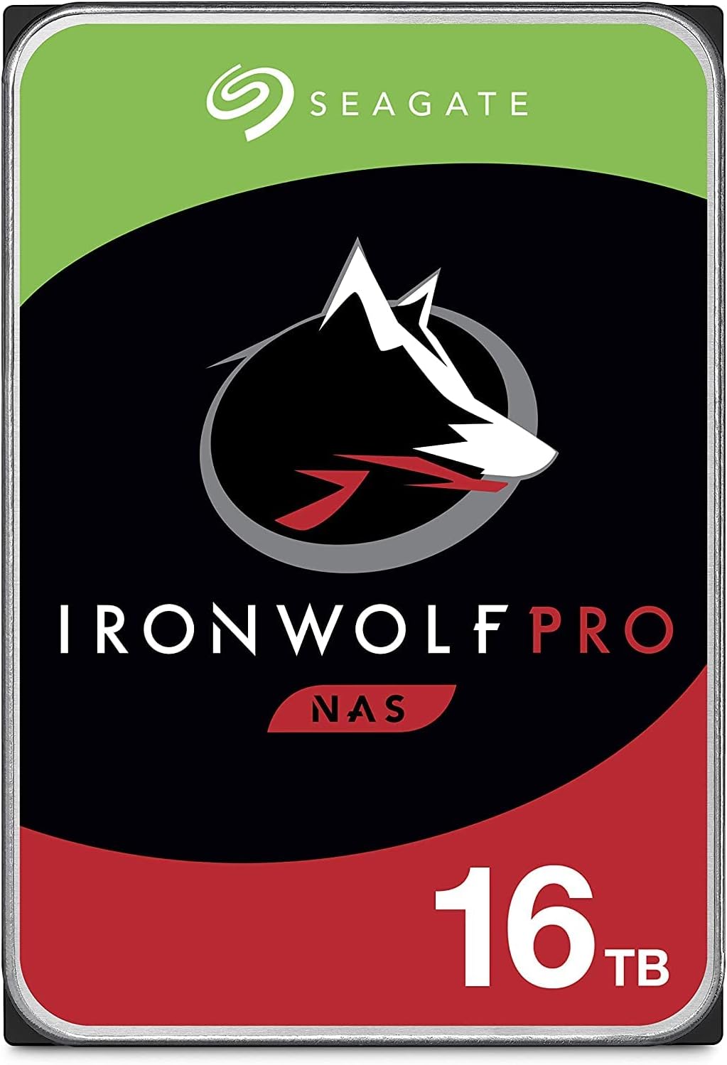 Seagate (Recertified IronWolf Pro 16TB NAS Internal Hard Drive HDD – CMR 3.5 Inch SATA 6Gb/s 7200 RPM 256MB Cache for RAID Network Attached Storage (ST16000NE000)