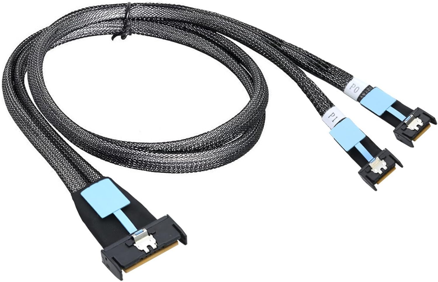 Fast Speed PCIe Gen 5 Splitter Cable Double Straight Connectors for Server Data Transfer 50cm