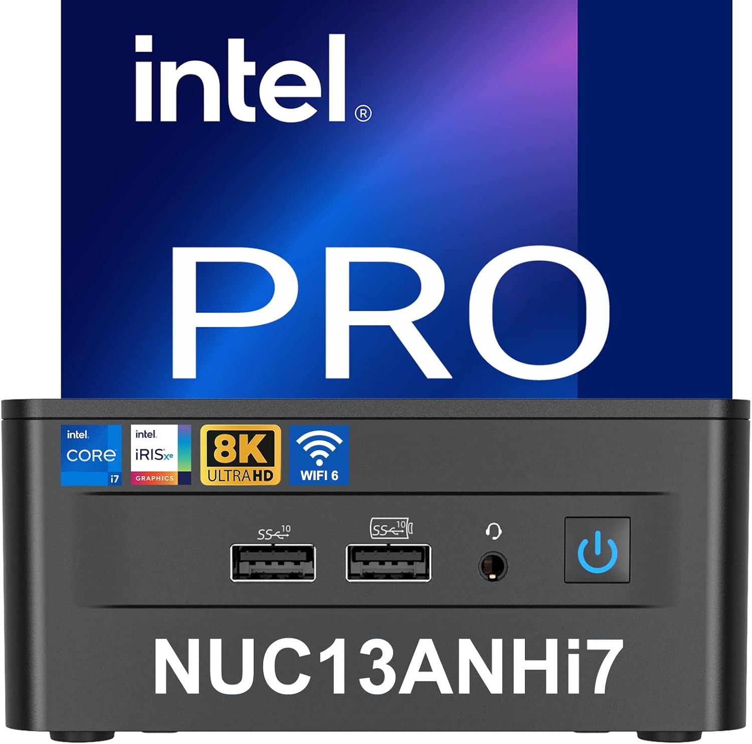 Intel NUC 13 Pro, Arena Canyon NUC13ANHi7 Mini PC with Core i7-1360P Processor, Intel Iris Xe Graphics, 32GB RAM&1TB NVMe SSD (12C/16T/18M Cache,Up to 5.0GHz) Support 8K/WiFi6E/BT5.3-Win11 Pro