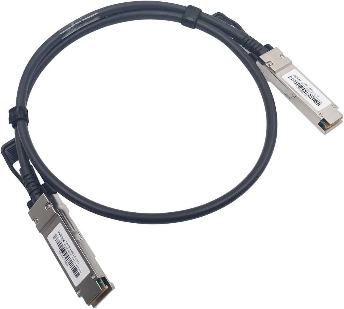 1M QSFP+ DAC Cable, 40GbE QSFP+ Passive Networking Cable,30AWG Black, for Cisco QSFP-H40G-CU1M, Ubiquiti, Mellanox, SuperMicro, Compatible for Mikrotik