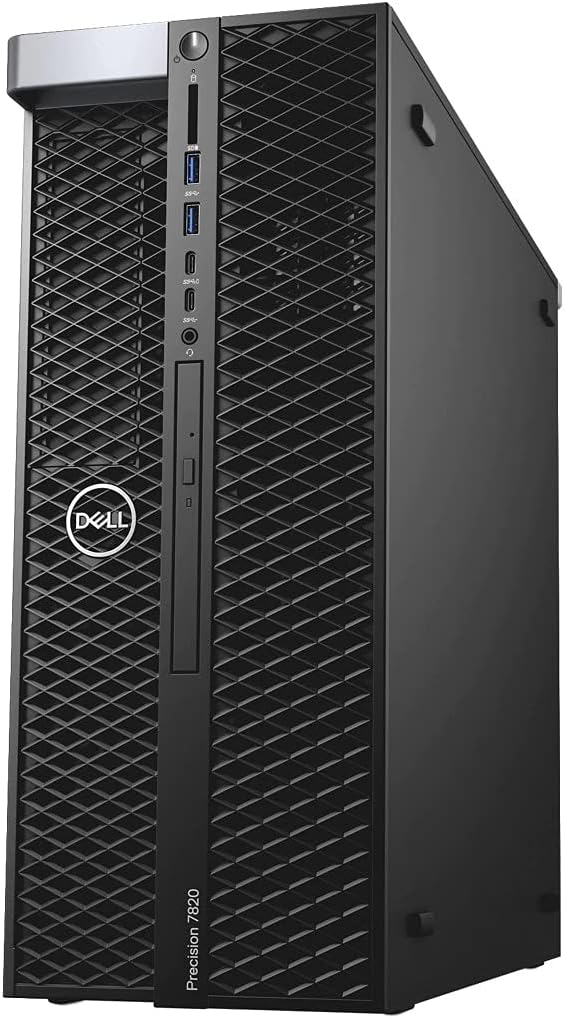 Dell Precision T7820 Workstation Desktop | Xeon Silver – 4210-512GB SSD Hard Drive – 32GB RAM – Nvidia Quadro RTX 4000 | 10 cores @ 3.2 GHz – 8GB GDDR6 Win 11 Pro Black (Renewed)