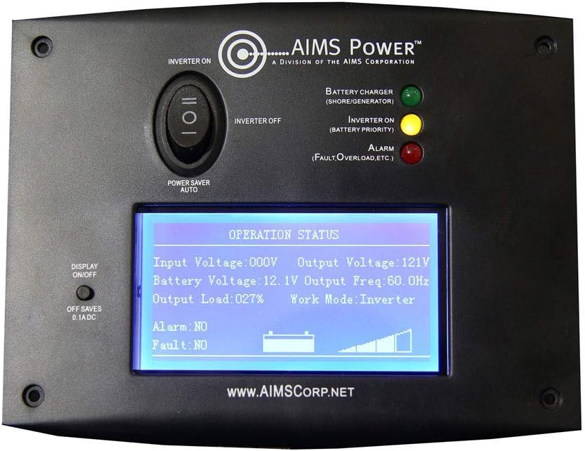 AIMS Power REMOTELF Remote Switch with LCD Monitoring Screen