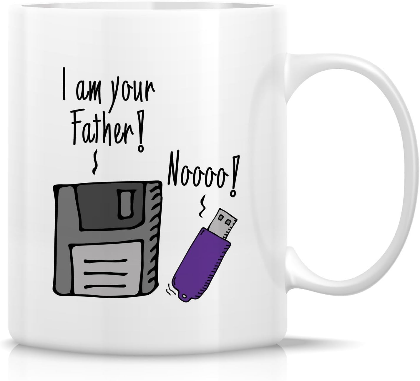 Retreez Funny Technical Tech Support Mug Gift IT Computer Geek Floppy Disk USB Drive 11 Oz Ceramic Coffee Mugs – Sarcasm Appreciation birthday gifts for him her friends coworker colleague sis bro dad