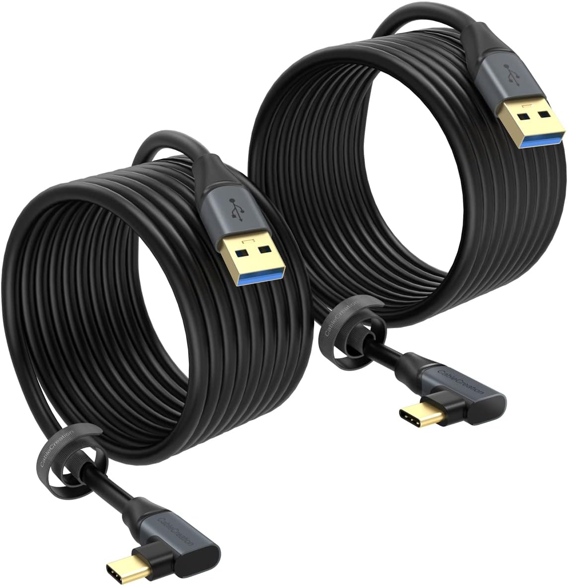 CableCreation 2 Pack-Compatible with Quest Pro/2 Link Cable 16 FT, USB 3.1 to USB C Cable 5 Gbps, Link Cable VR Compatible with Meta Quest 2 Virtual Reality Headsets Gaming PC, 5 Meters