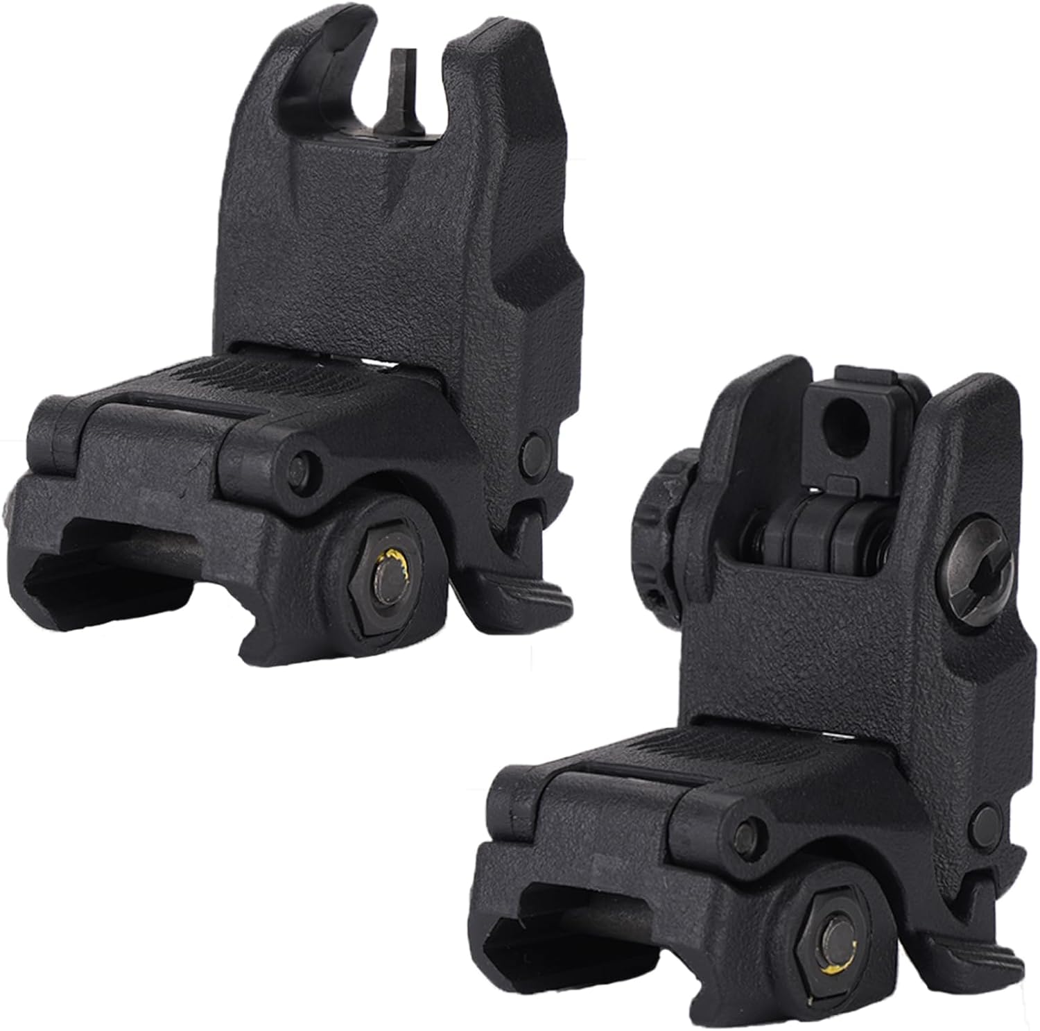 Flip Up Sight Front and Rear Sight,Rail Mount Flip Up Sights,Flip up ar Sights,Sight for Gun Rifle Handgun