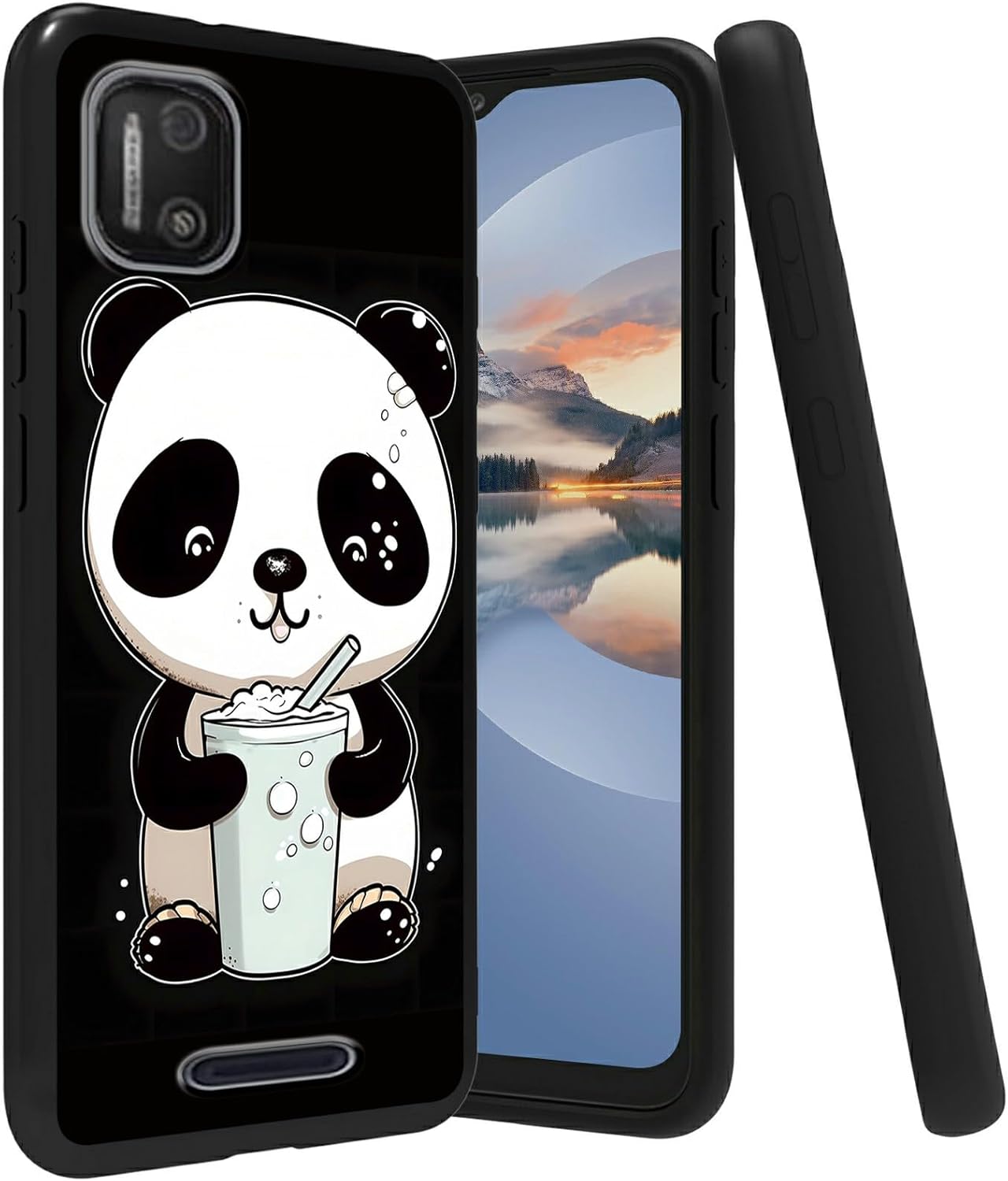 for Cloud Mobile Stratus C7 Soft TPU Phone Cover Fit Women Men, Hybrid Shockproof Drop Protection Case for Mobile Stratus C7, Panda