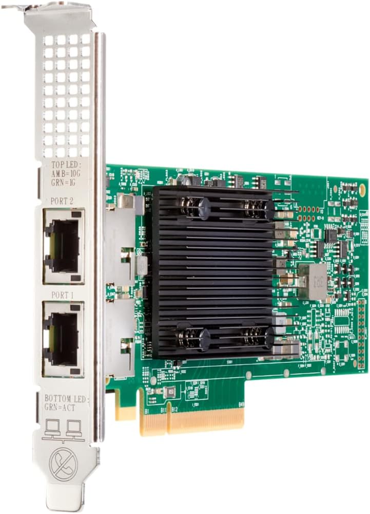 HPE Broadcom BCM57416 Ethernet 10Gb 2-port BASE-T Adapter for HPE – PCI Express 3.0 x8 – 1.25 GB/s Data Transfer Rate – 2 Port(s) – 2 – Twisted Pair – 10GBase-T – Plug-in Card