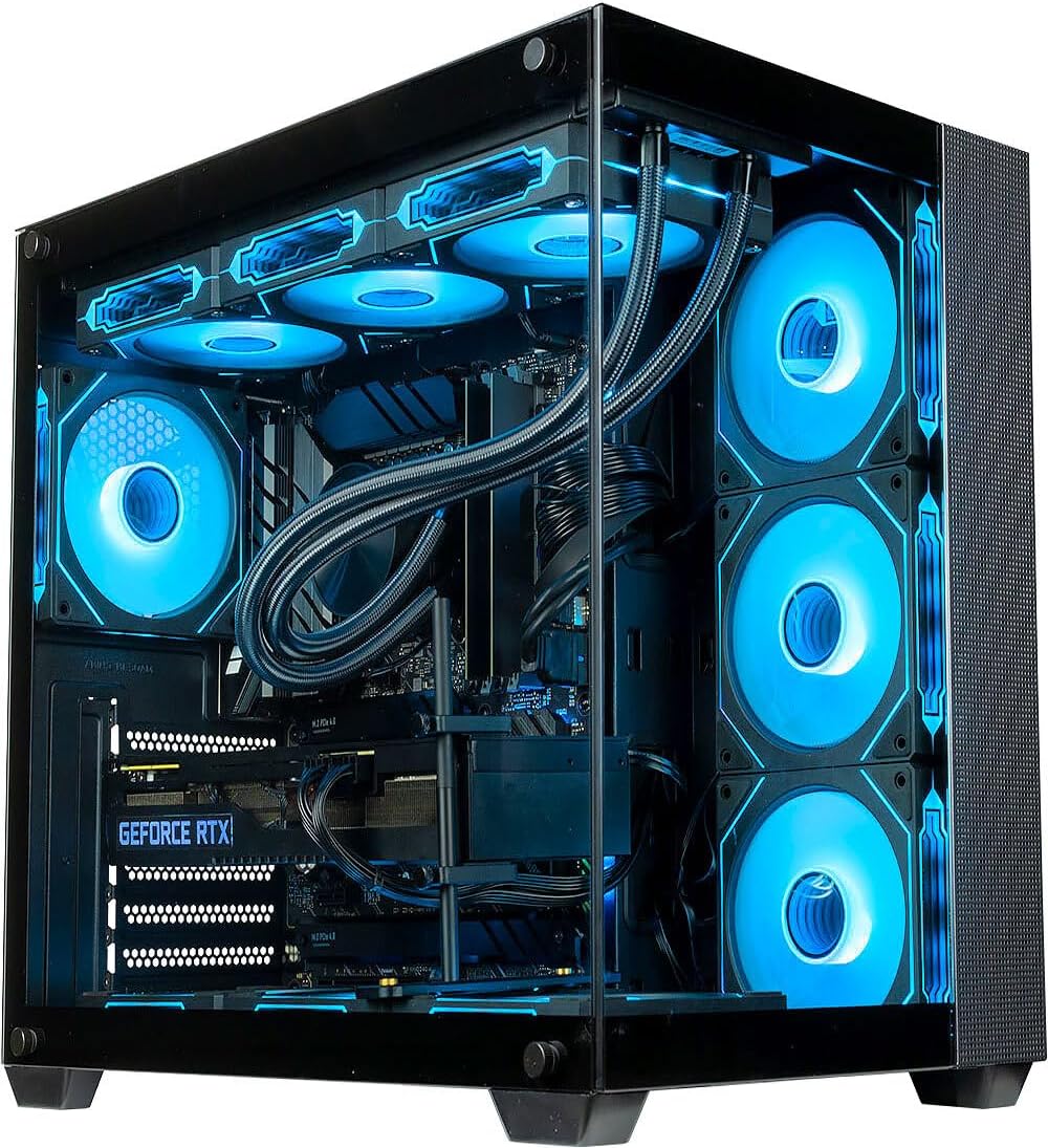 Panorama Gaming PC Desktop (NVD GeForce RTX 4080 Super, Intel 24-Core i9-14900KF Processor, 64GB RAM, 1TB NVMe SSD + 3TB HDD, WiFi 7, Windows 11 Pro) Best 2024 Prebuilt Tower RGB Gamer Computer