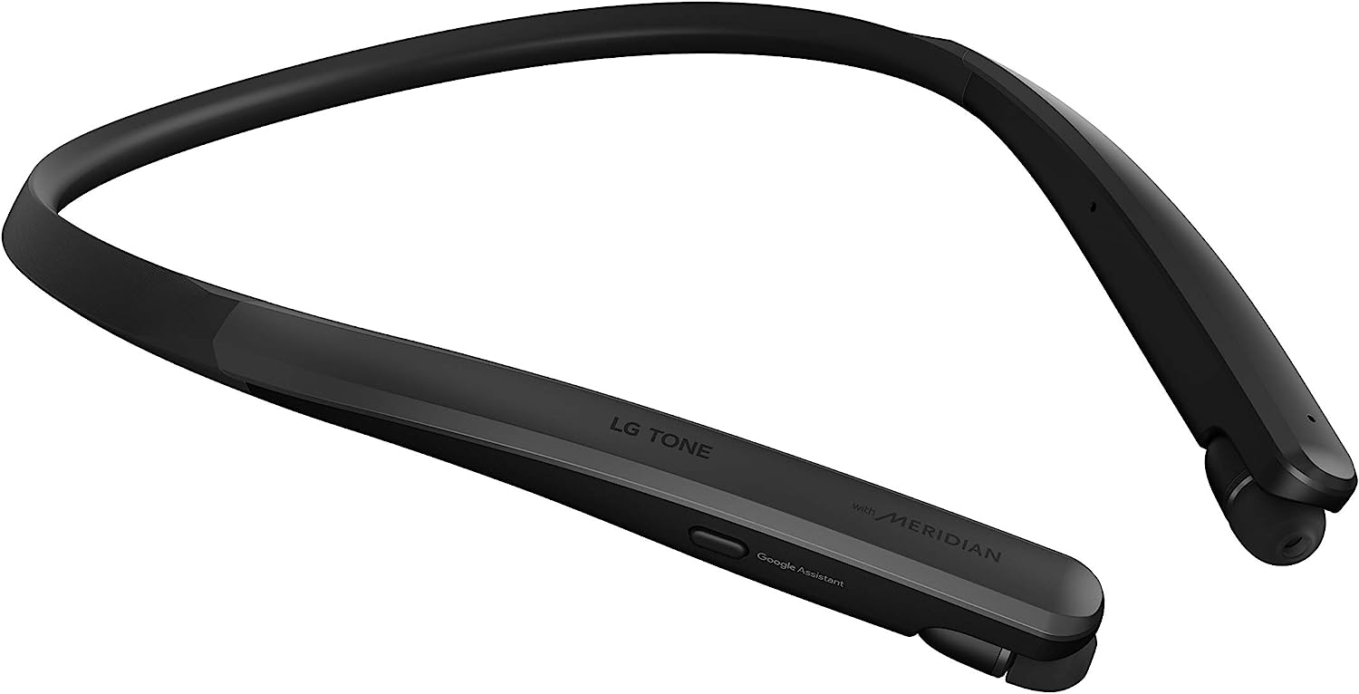 LG TONE Flex Wireless Bluetooth Stereo Neckband Earbuds HBS-XL7 – 32-Bit Hi-Fi DAC, Meridian Audio, Black