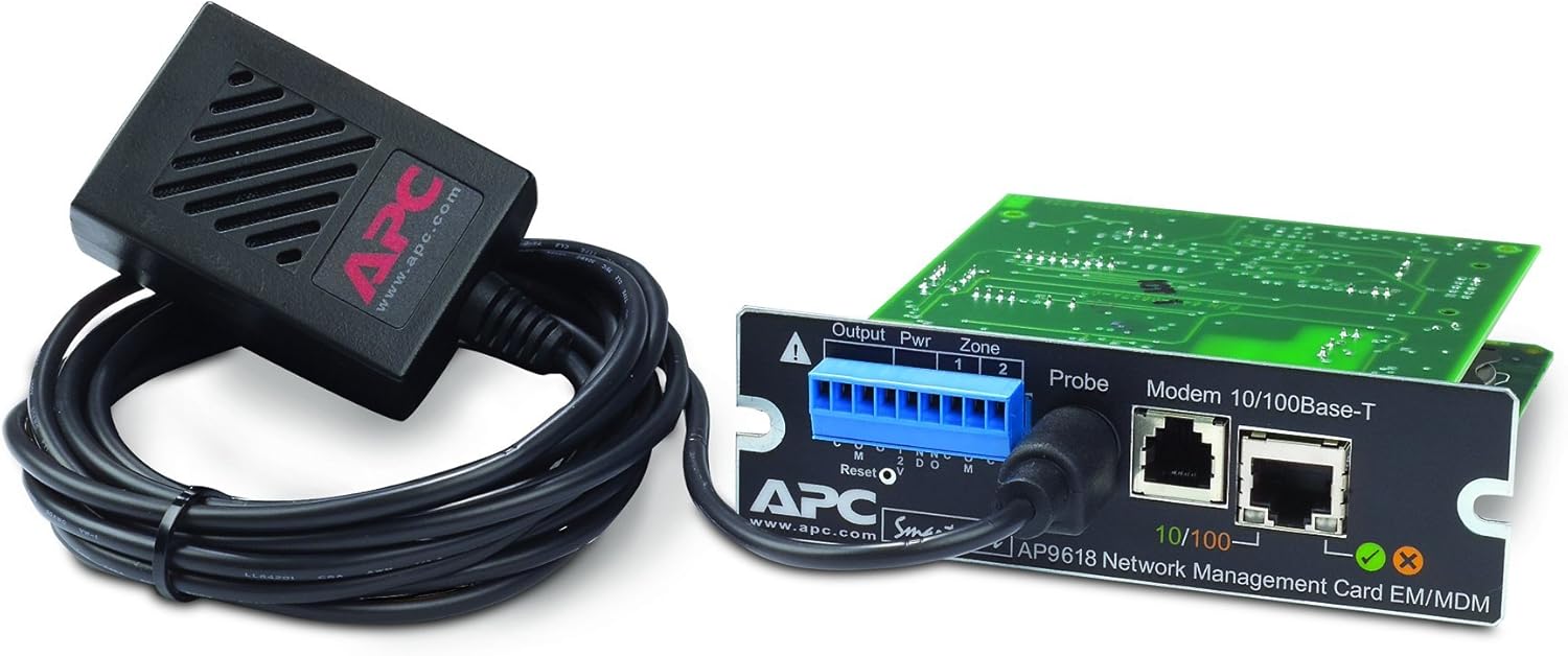 APC AP9618 UPS Network Management Card with Environmental Monitoring and Out of Band Management