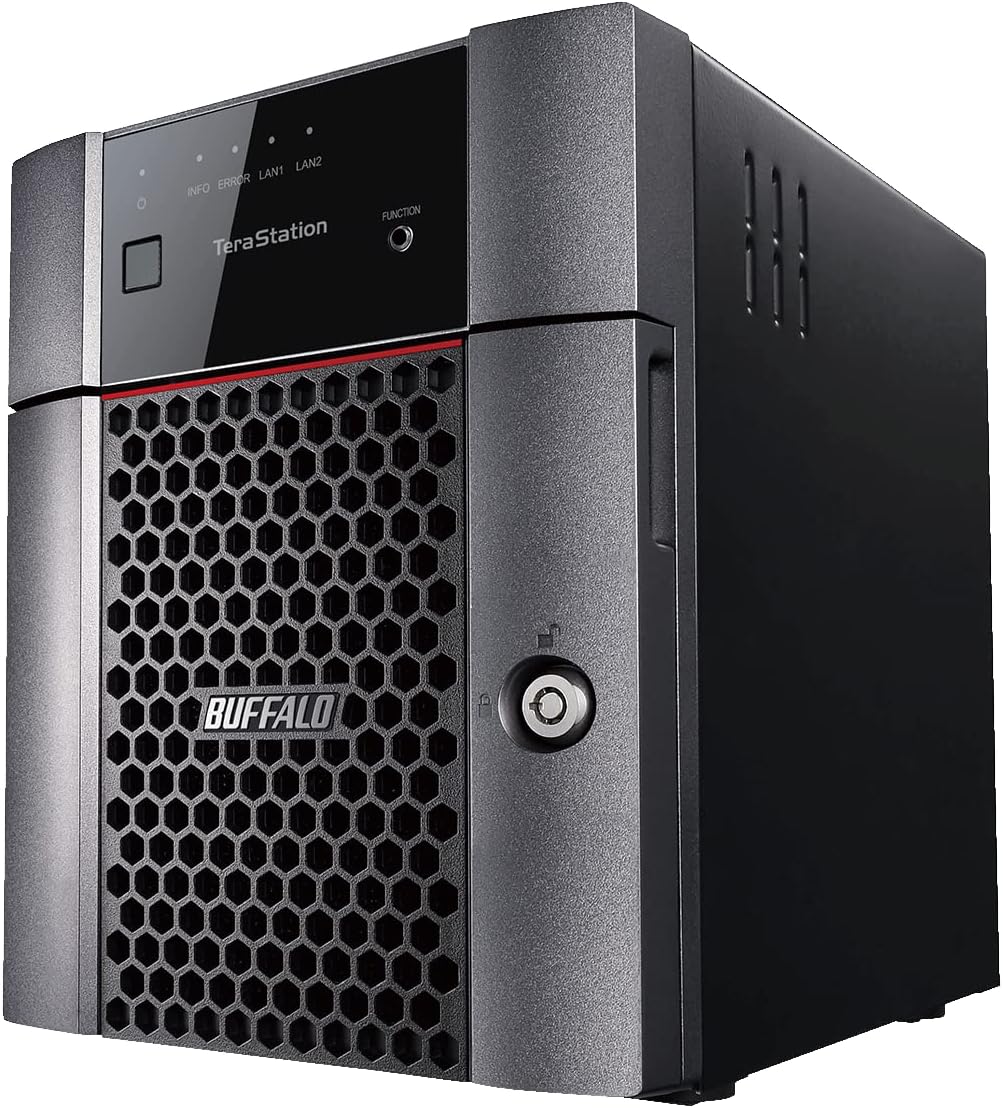 BUFFALO TeraStation Essentials 4-Bay Desktop NAS 16TB (4x4TB) with HDD Hard Drives Included 2.5GBE / Computer Network Attached Storage/Private Cloud/NAS Storage/Network Storage/File Server