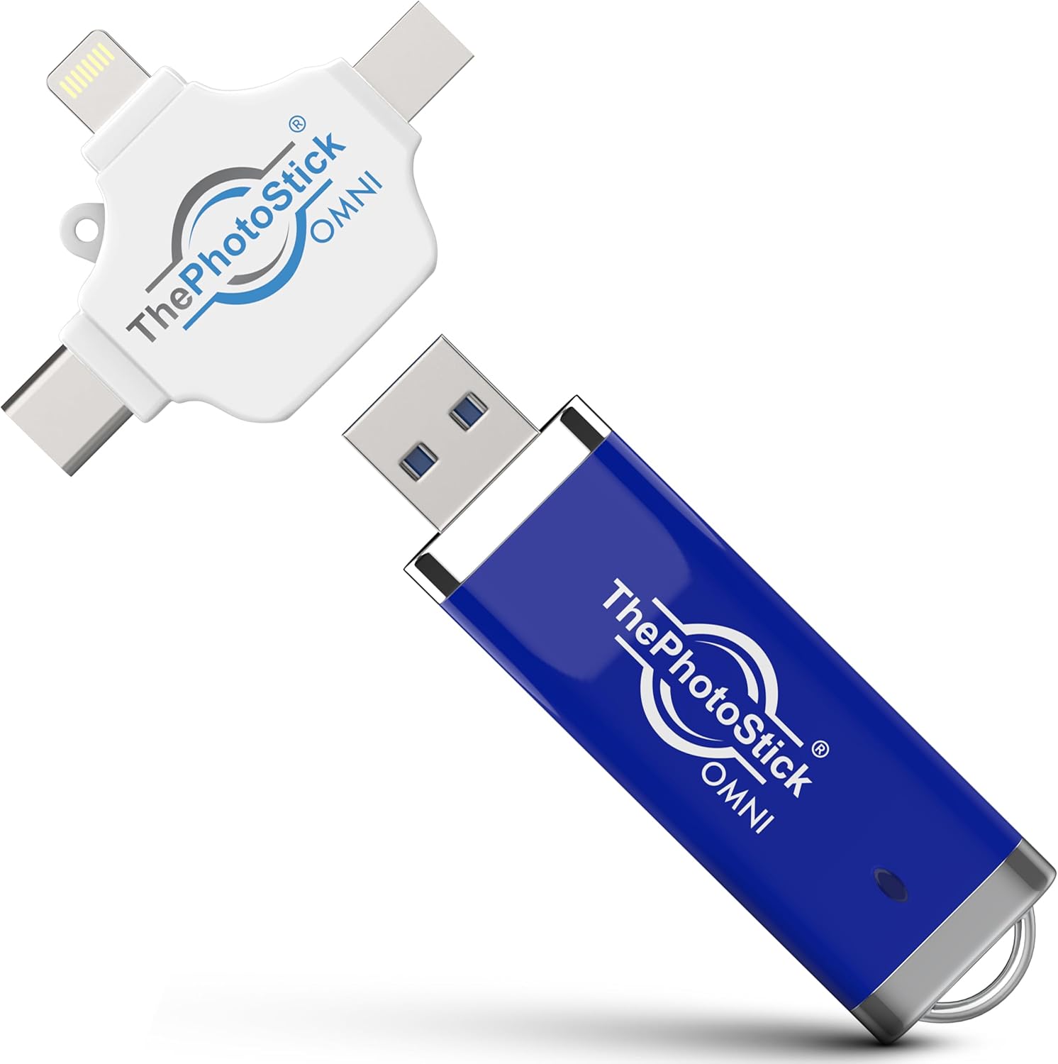 ThePhotoStick® Omni 256GB – Secure Photo & Video Backup and Transfer | Digital File Organization | USB & Multiport Connection for Phones, Tablets and Computers | Portable Memory | External Storage