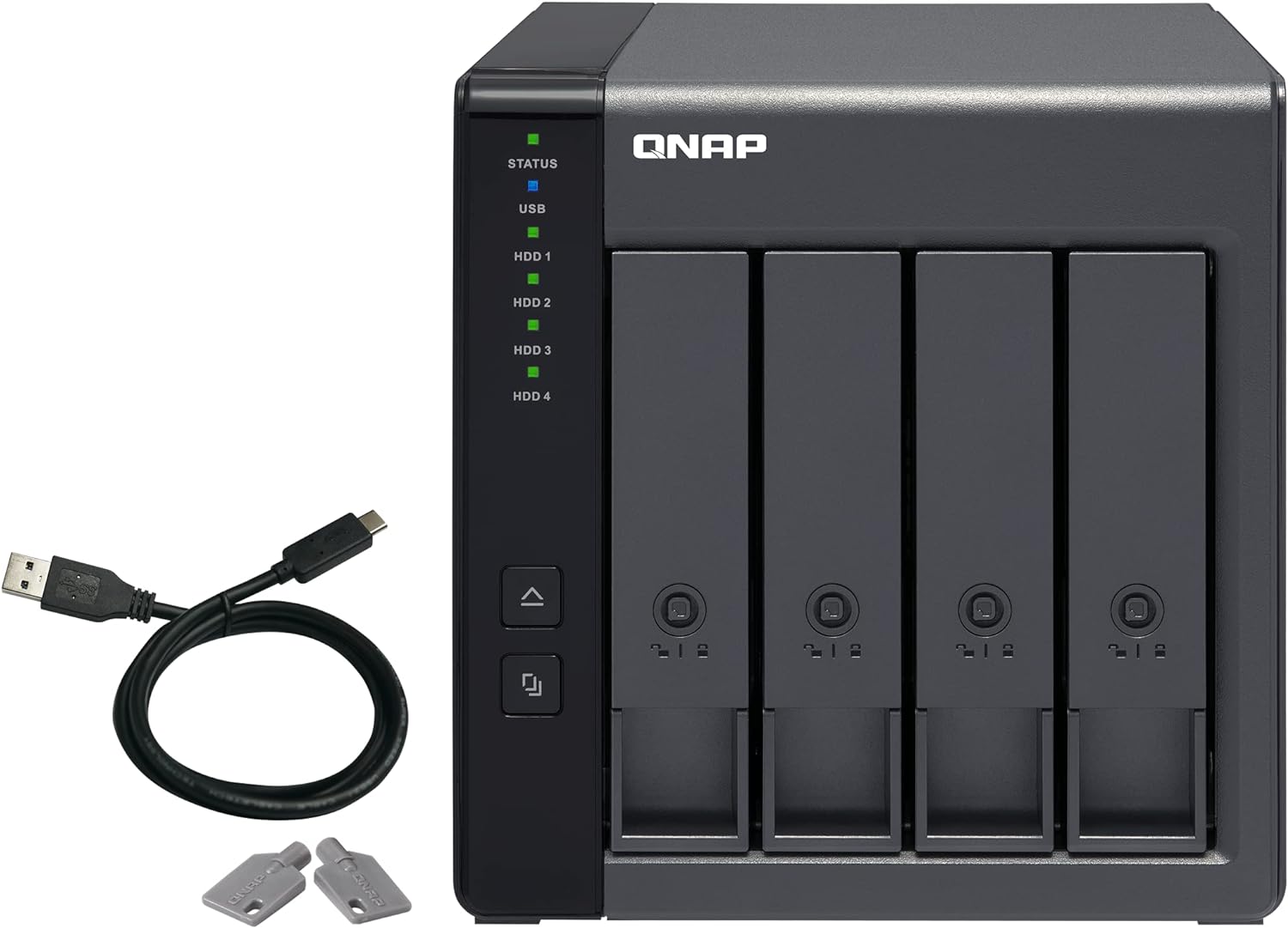 QNAP TR-004 4 Bay USB Type-C Direct Attached Storage (DAS) with hardware RAID (Diskless)