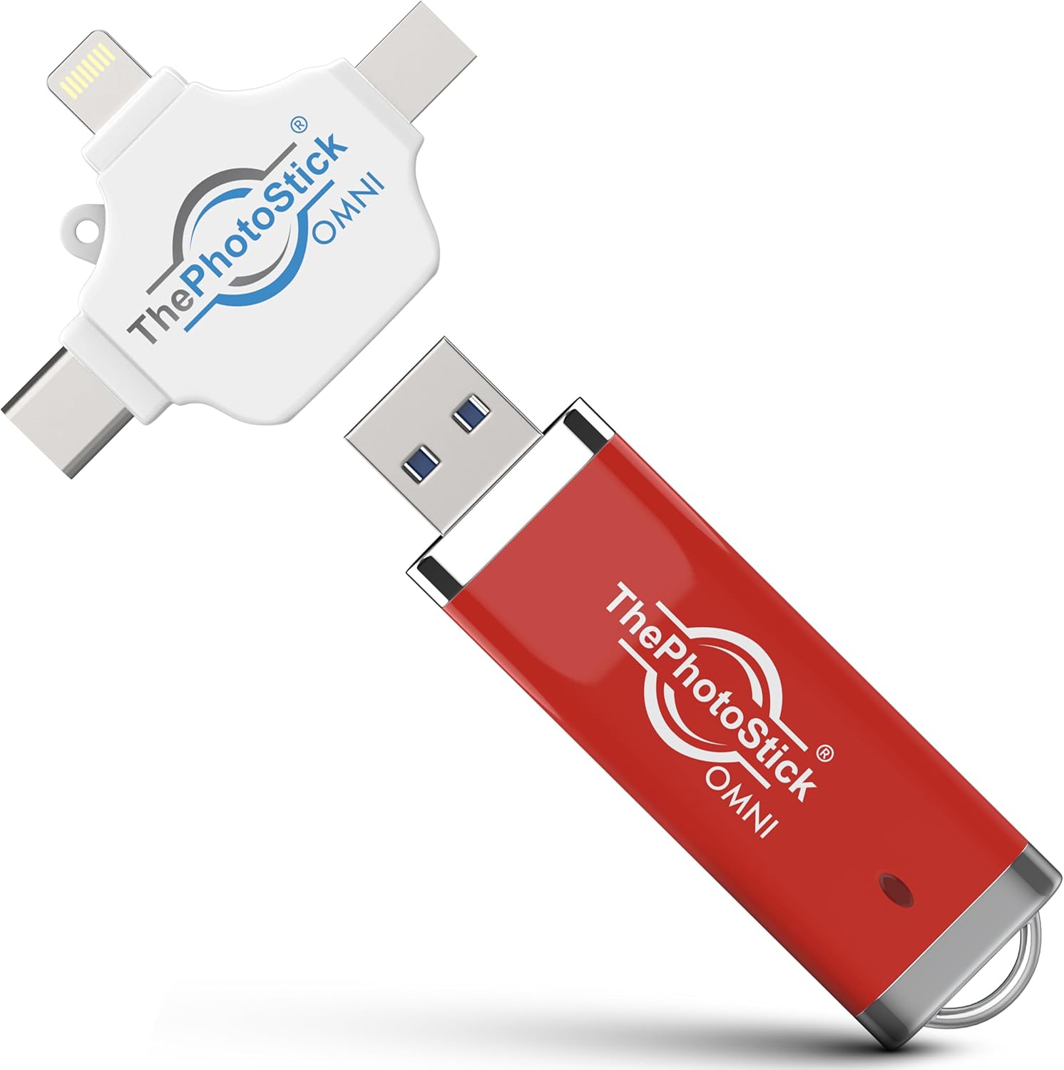 ThePhotoStick® Omni 512GB – Secure Photo & Video Backup and Transfer | Digital File Organization | USB & Multiport Connection for Phones, Tablets and Computers | Portable Memory | External Storage