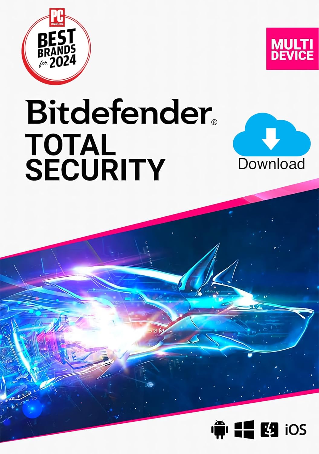 Bitdefender Total Security – 5 Devices | 1 year Subscription | PC/Mac | Activation Code by email