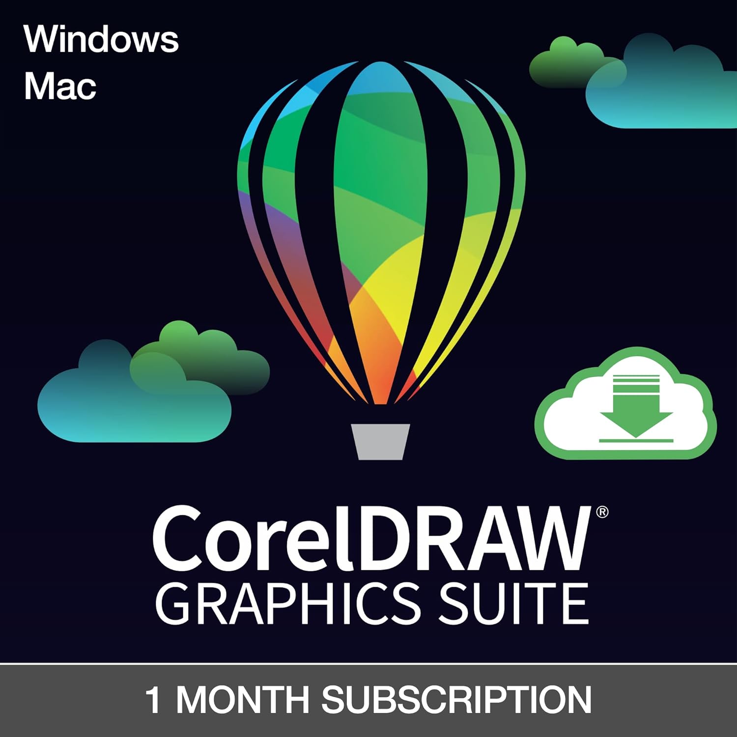 CorelDRAW Graphics Suite | 1 Month Subscription | Graphic Design Software for Professionals | Vector Illustration, Layout, and Image Editing [ PC/Mac Download]