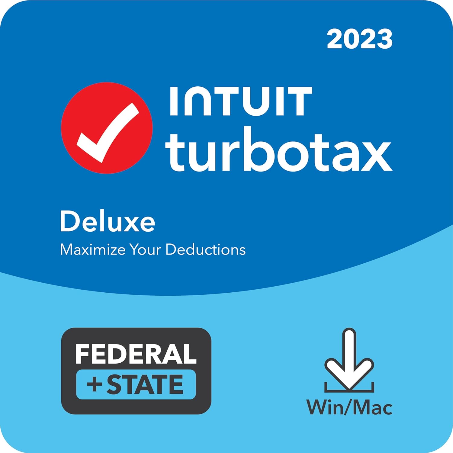 [Old Version] TurboTax Deluxe 2023, Federal & State Tax Return [PC/Mac Download]