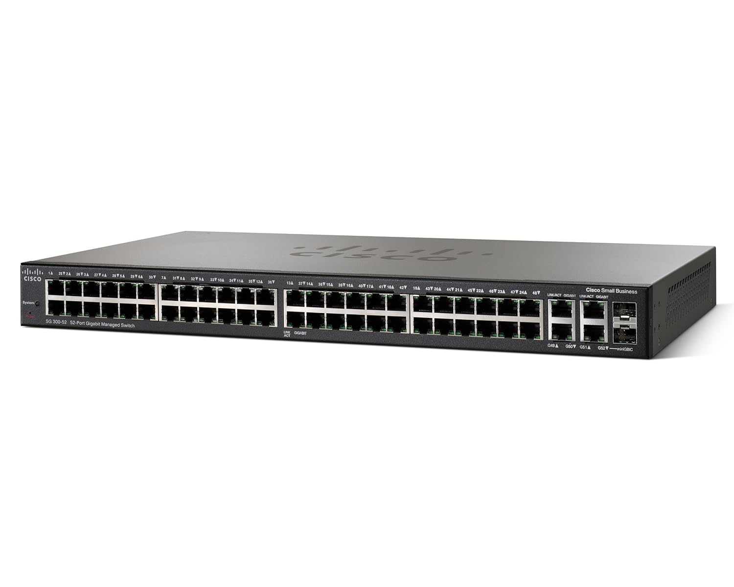 Cisco Small Business SG300-52-K9 [SRW2048-K9] 52-Port Gigabit Managed Switch (Renewed)