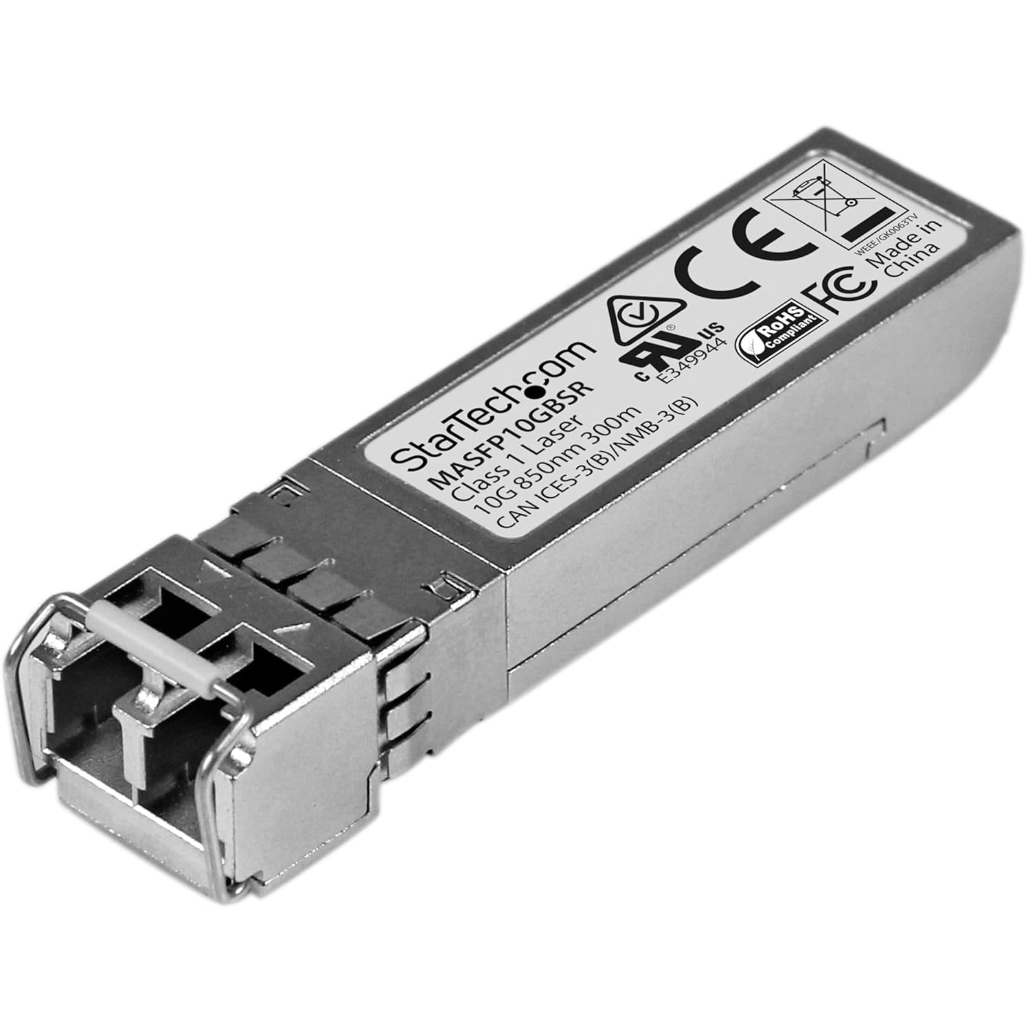 StarTech.com Cisco Meraki MA-SFP-10GB-SR Compatible SFP+ Module – 10GBASE-SR – 10GbE MMF Optic Transceiver – 10GE Gigabit Ethernet – LC 300m 850nm Cisco Meraki MS225, MX400, MS250 (MASFP10GBSR)