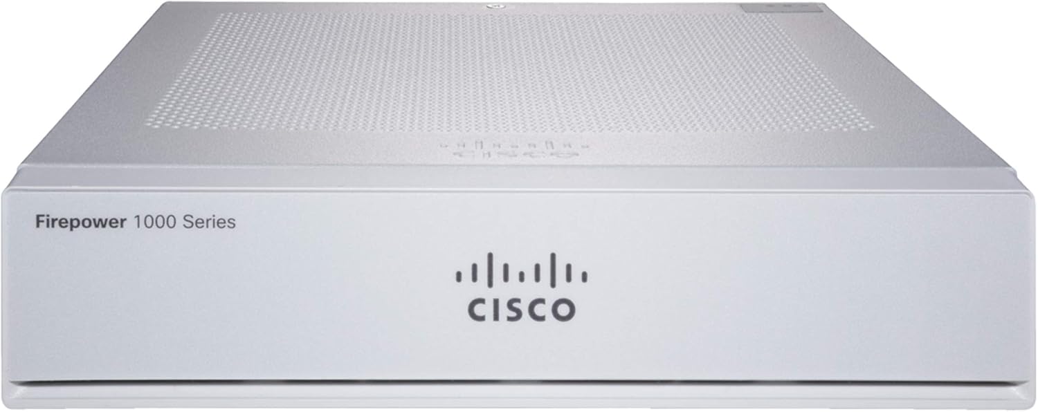 Cisco Secure Firewall: Firepower 1010 Security Appliance with ASA Software, 8 Gigabit Ethernet (GbE) Ports, Up to 2 Gbps Throughput, 90-Day Limited Warranty (FPR1010-ASA-K9)