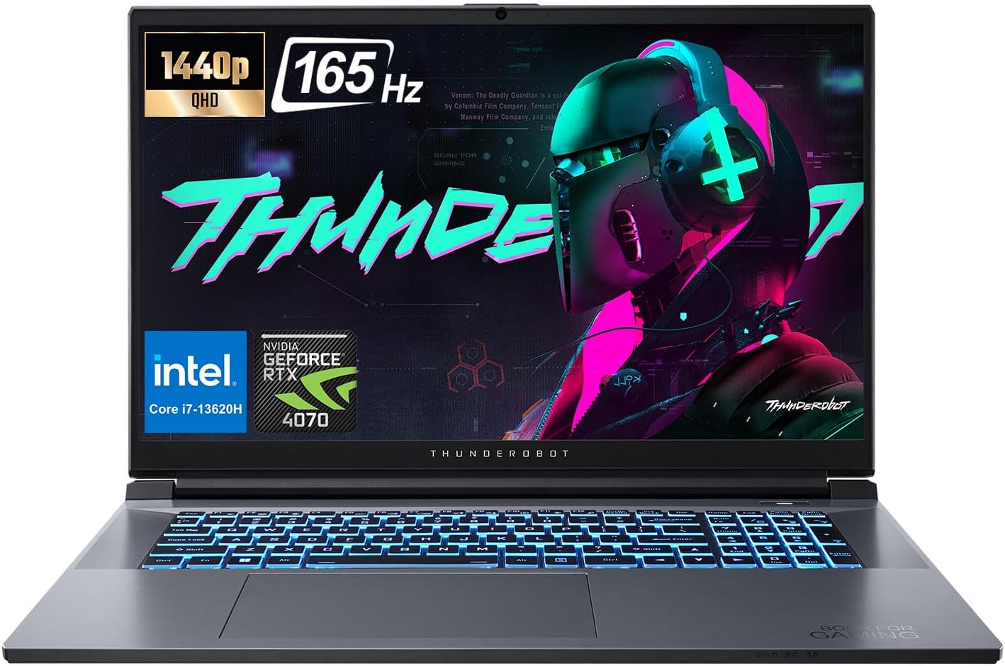 911Plus (2024) Gaming Laptop, 17.3″ QHD 165hz Display,13th Gen Intel i7-13620H, GeForce 4070, 64GB DDR5 RAM, 2TB PCIe SSD, RGB Backlit Keyboard, Wi-Fi, Windows 11 Home, Silver