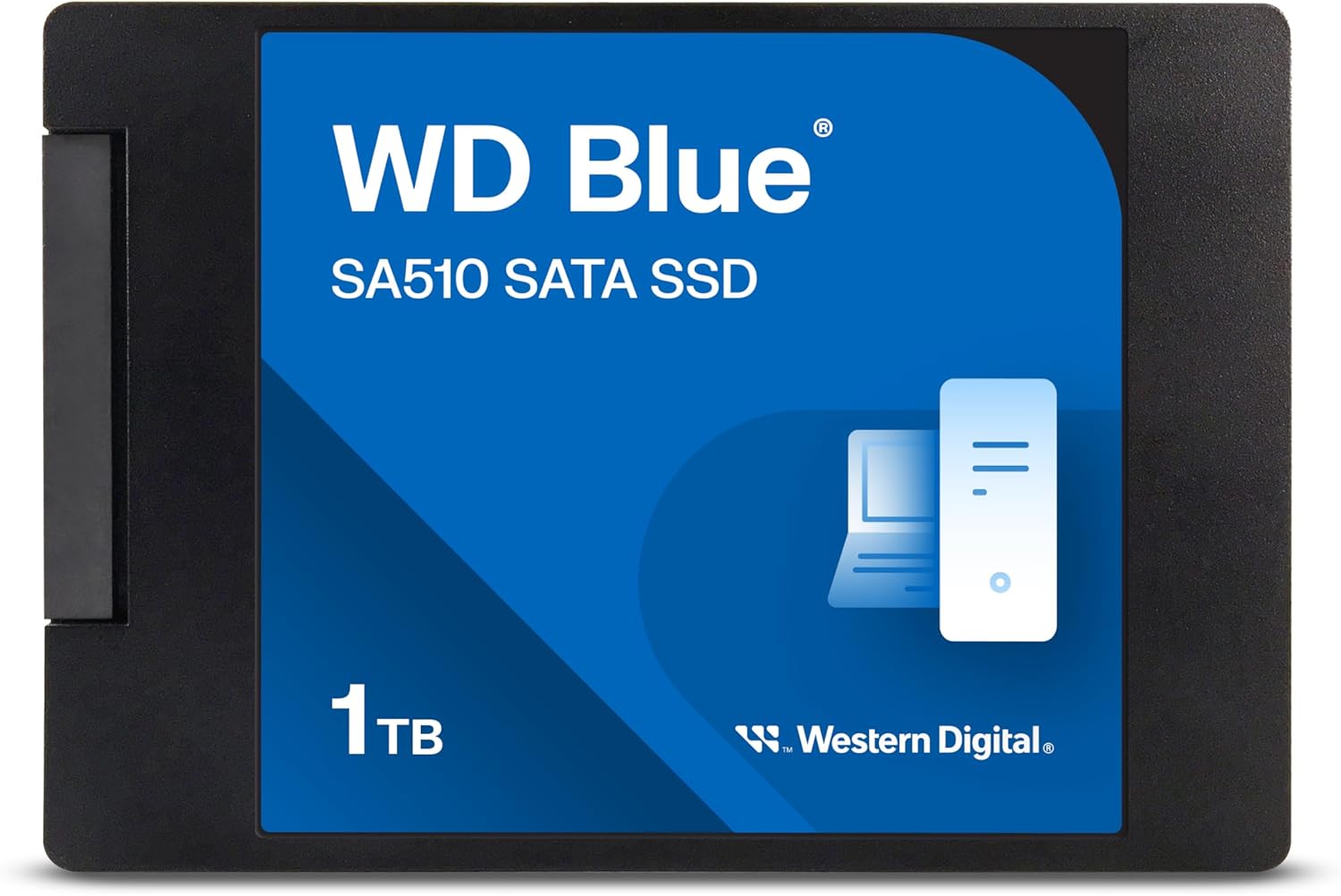 Western Digital 1TB WD Blue SA510 SATA Internal Solid State Drive SSD – SATA III 6 Gb/s, 2.5″/7mm, Up to 560 MB/s – WDS100T3B0A