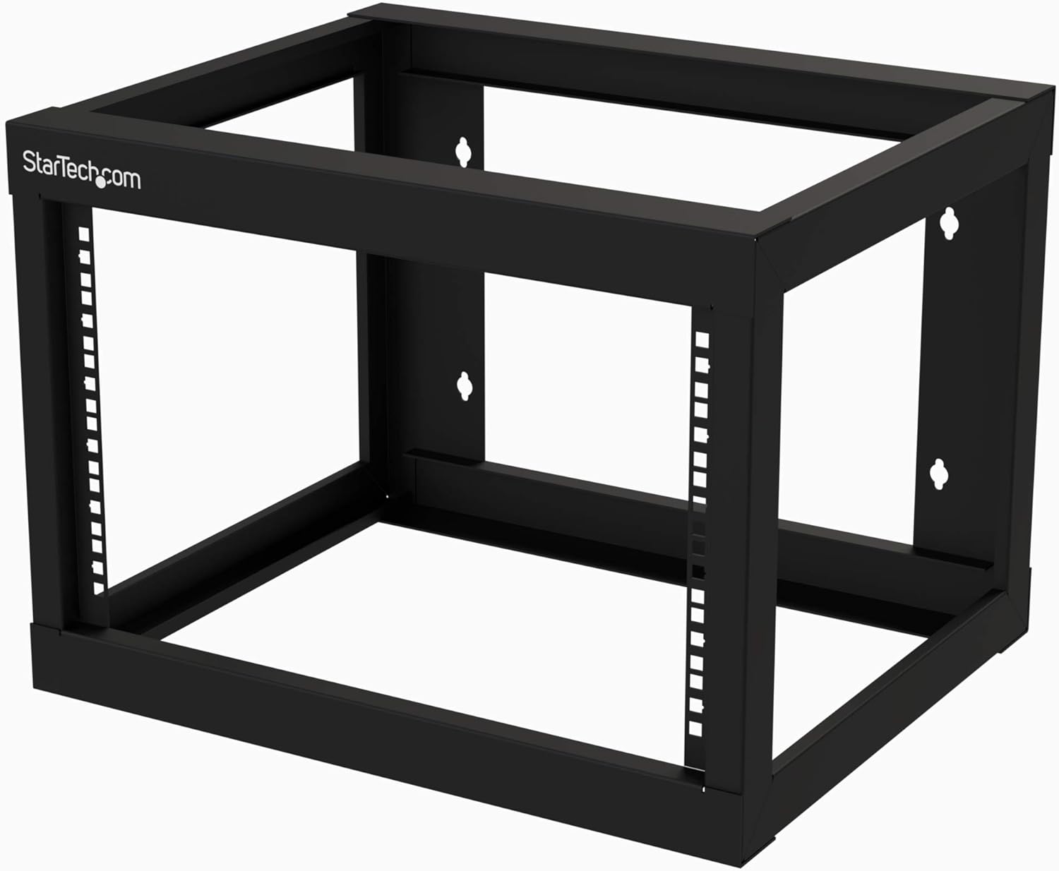 StarTech.com 6U 19″ Wall Mount Network Rack 19″ Deep 2 Post Open Frame for Server Room Data/AV/IT/Communication/Computer Equipment/Patch Panel w/Cage Nuts/Screws Hook/Loop – Cisco 2960 (RK619WALLO)