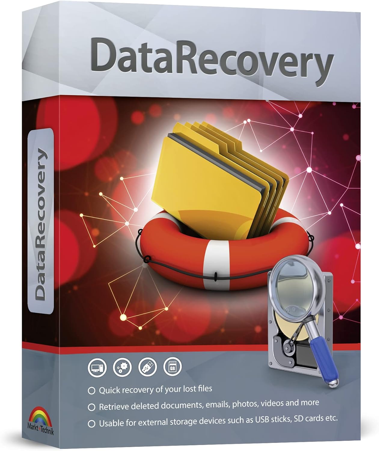 Data Recovery software compatible with Windows 11, 10, 8.1, 7 – recover deleted and lost files – rescue deleted images, photos, audios, videos, documents and more