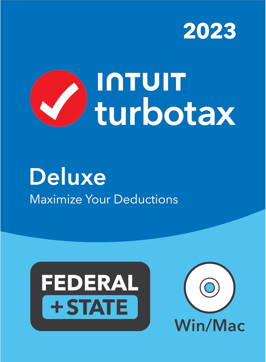 [Old Version] TurboTax Deluxe 2023, Federal & State Tax Return [PC/Mac Disc]