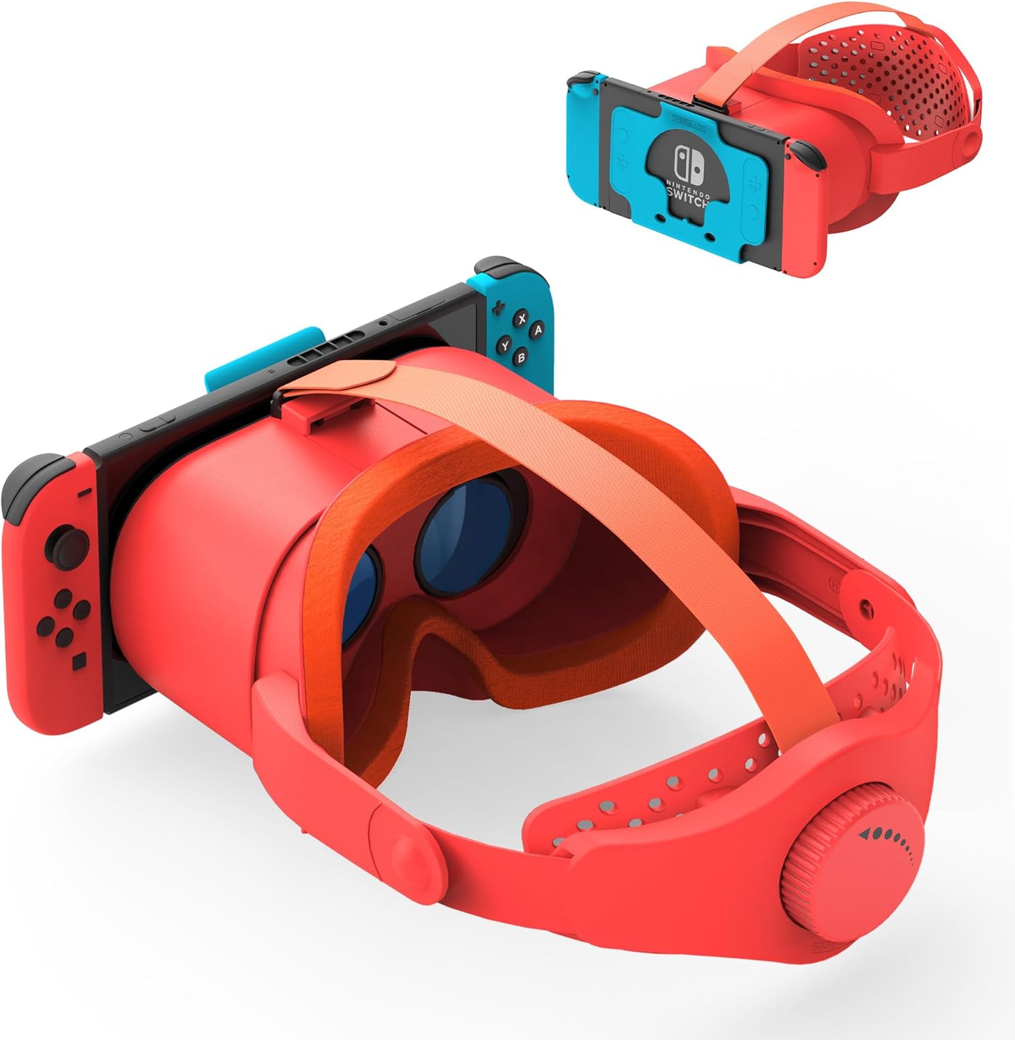 Upgraded VR Headset for Nintendo Switch & Switch OLED Model, Switch Virtual Reality Glasses with Adjustable Lens and Adjustable Elite Strap, Labo VR Kit 3D Goggles Accessories for VR Gaming Experience