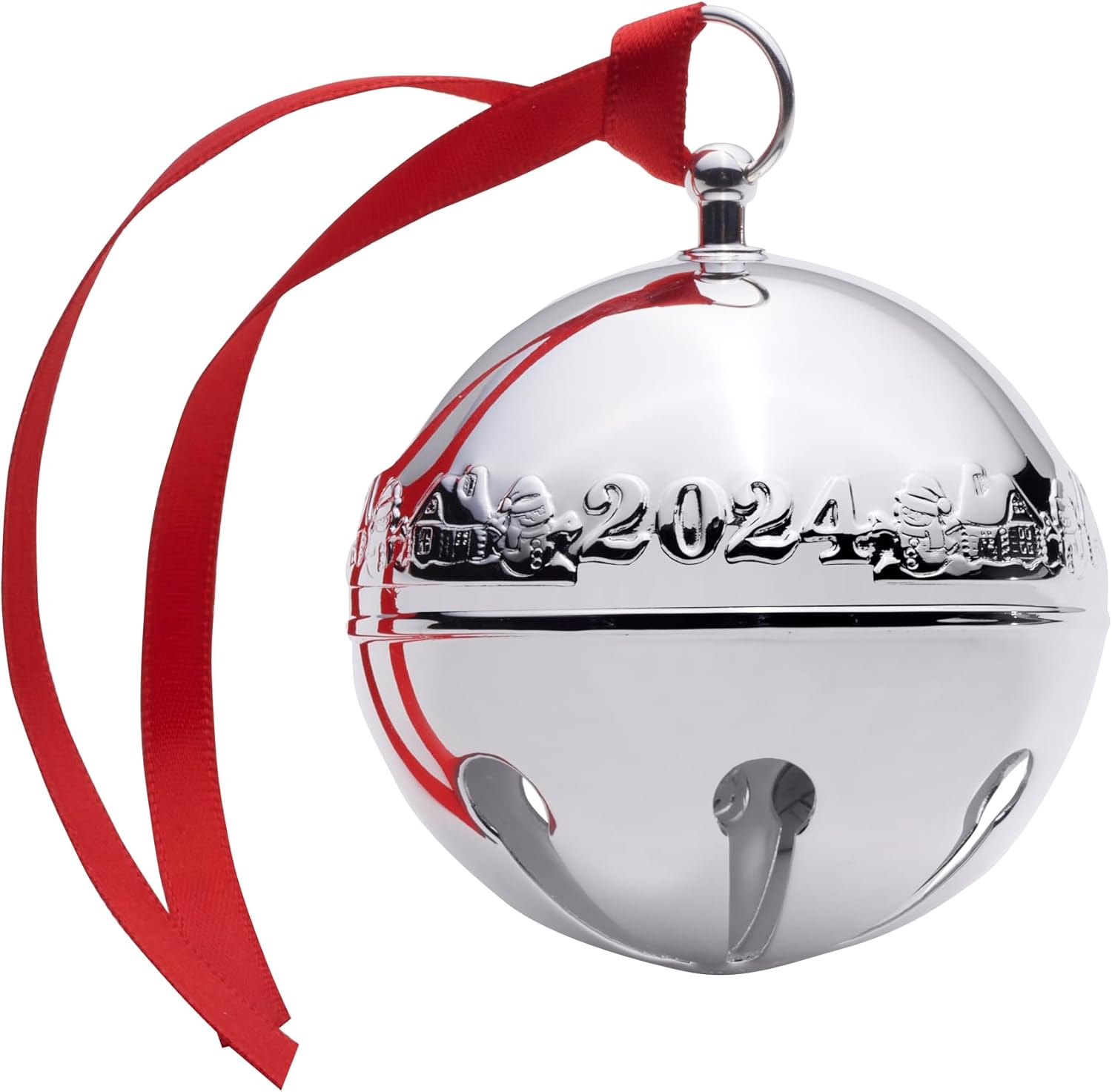 Wallace 2024 Silver Plated Sleigh Bell Ornament 54th Edition