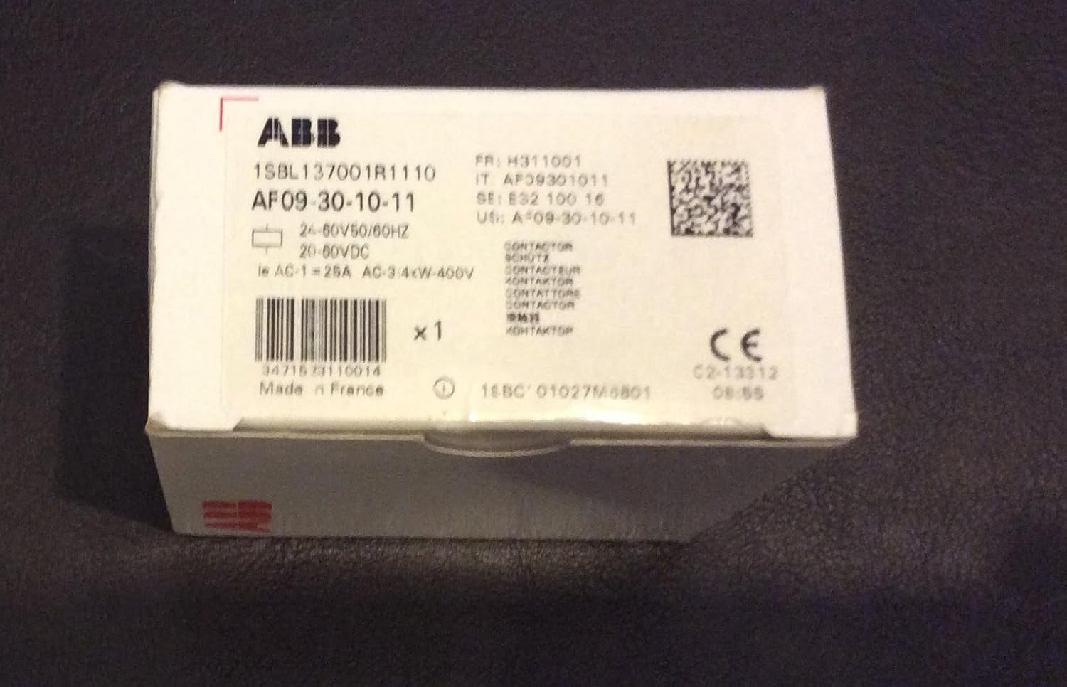 ABB AF09-30-10-13 Contactor 3P + 1NO