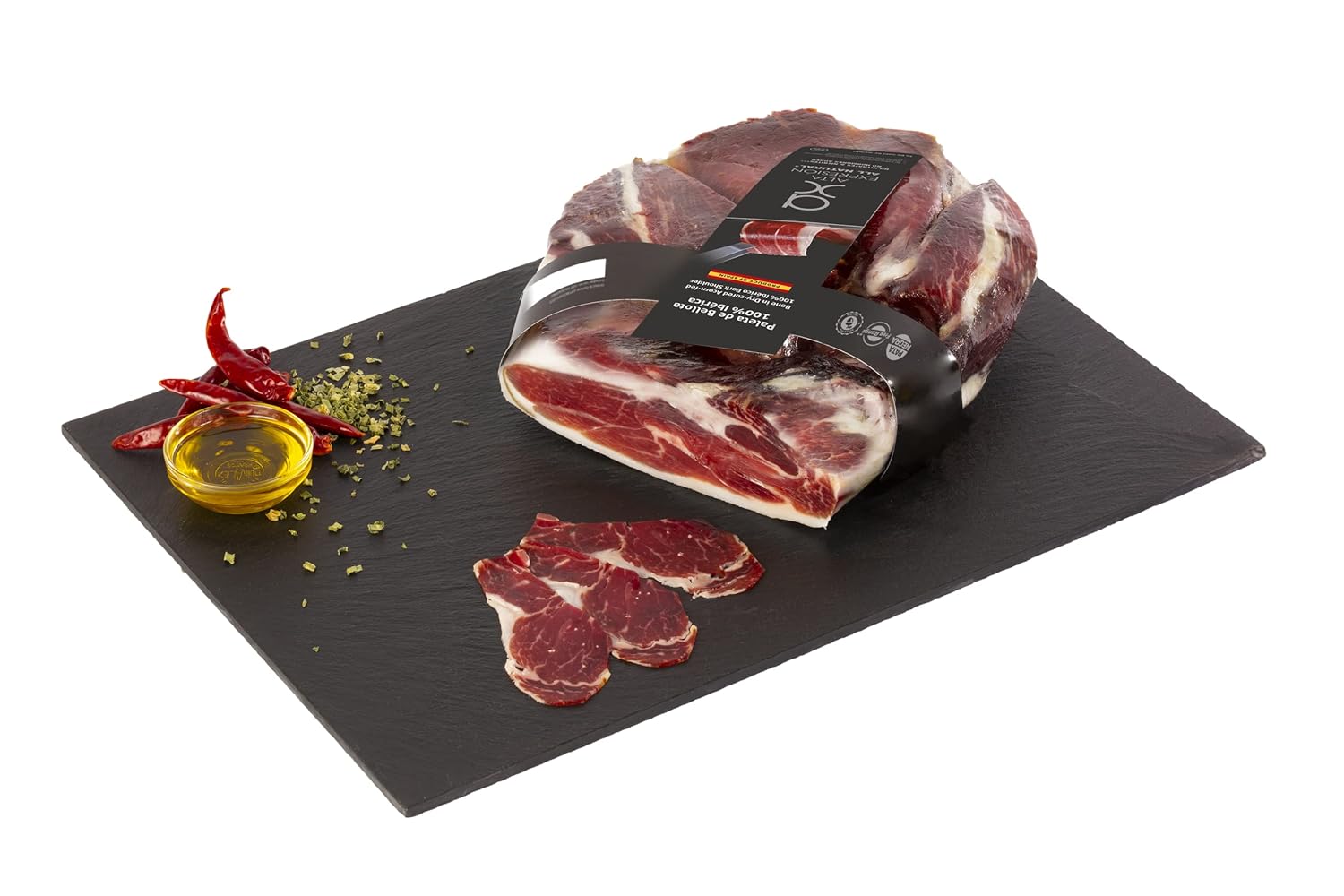 100% Acorn Fed Iberico Bellota Shoulder Ham Boneless AX by Covap